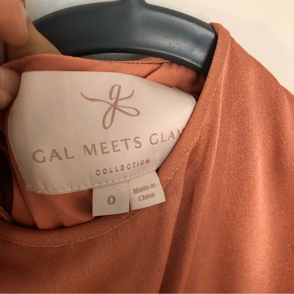 Gal Meets Glam Julia Tea Rose Beautiful dress salmon color bridesmaid event Sz 0 - Picture 13 of 15